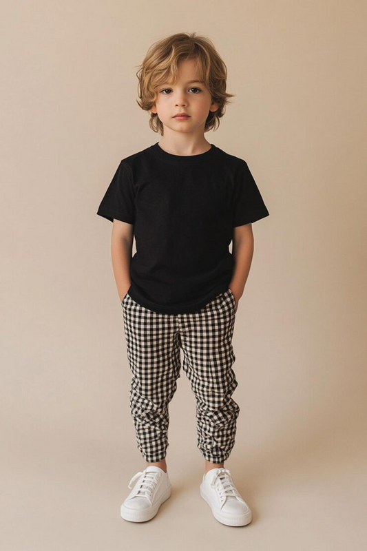 Kids Black Unisex T-Shirt – Everyday Comfort, Timeless Style