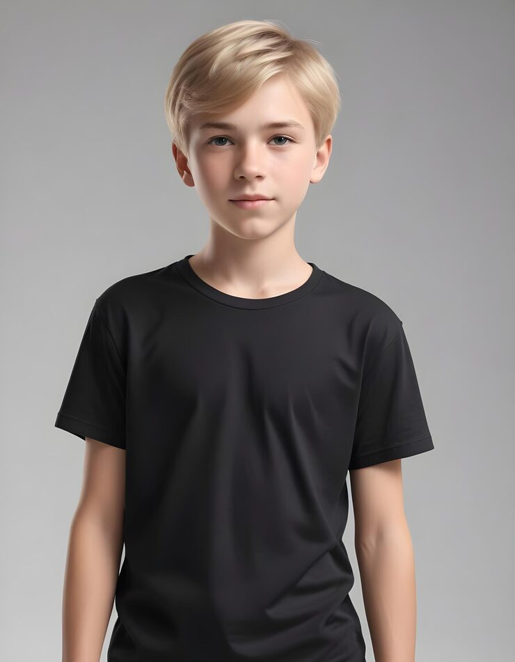 Kids Black Unisex T-Shirt – Everyday Comfort, Timeless Style
